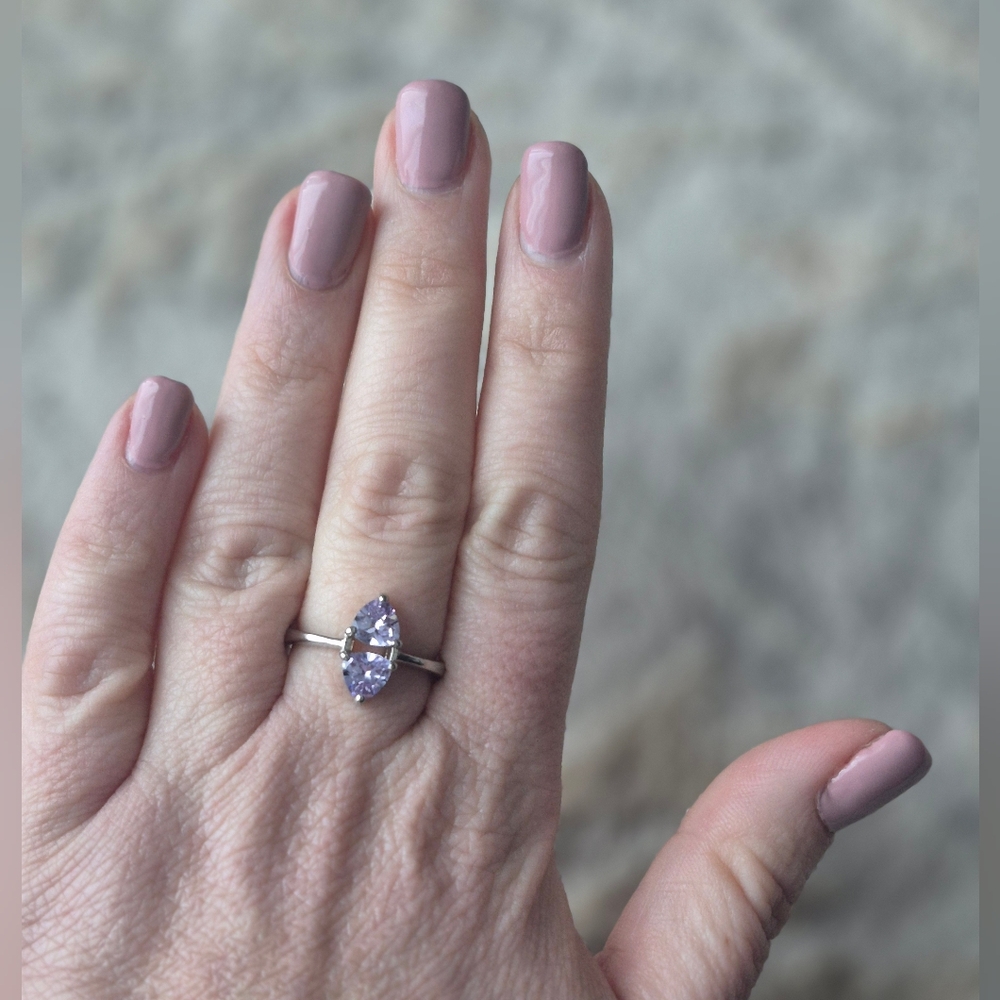 Stunning Silver Marquise Ring